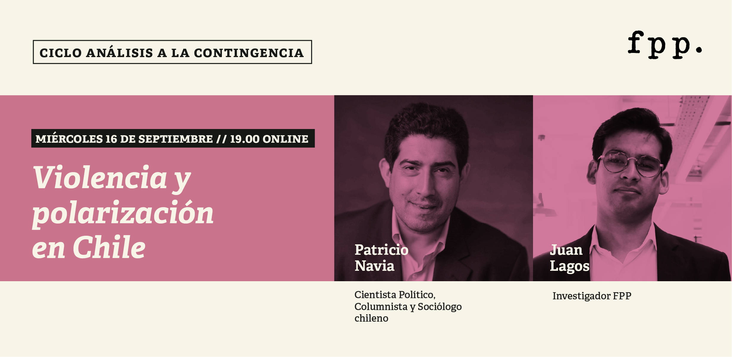 Conferencia online: Violencia y polarización en Chile