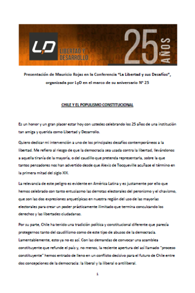 Chile y el populismo constitucional