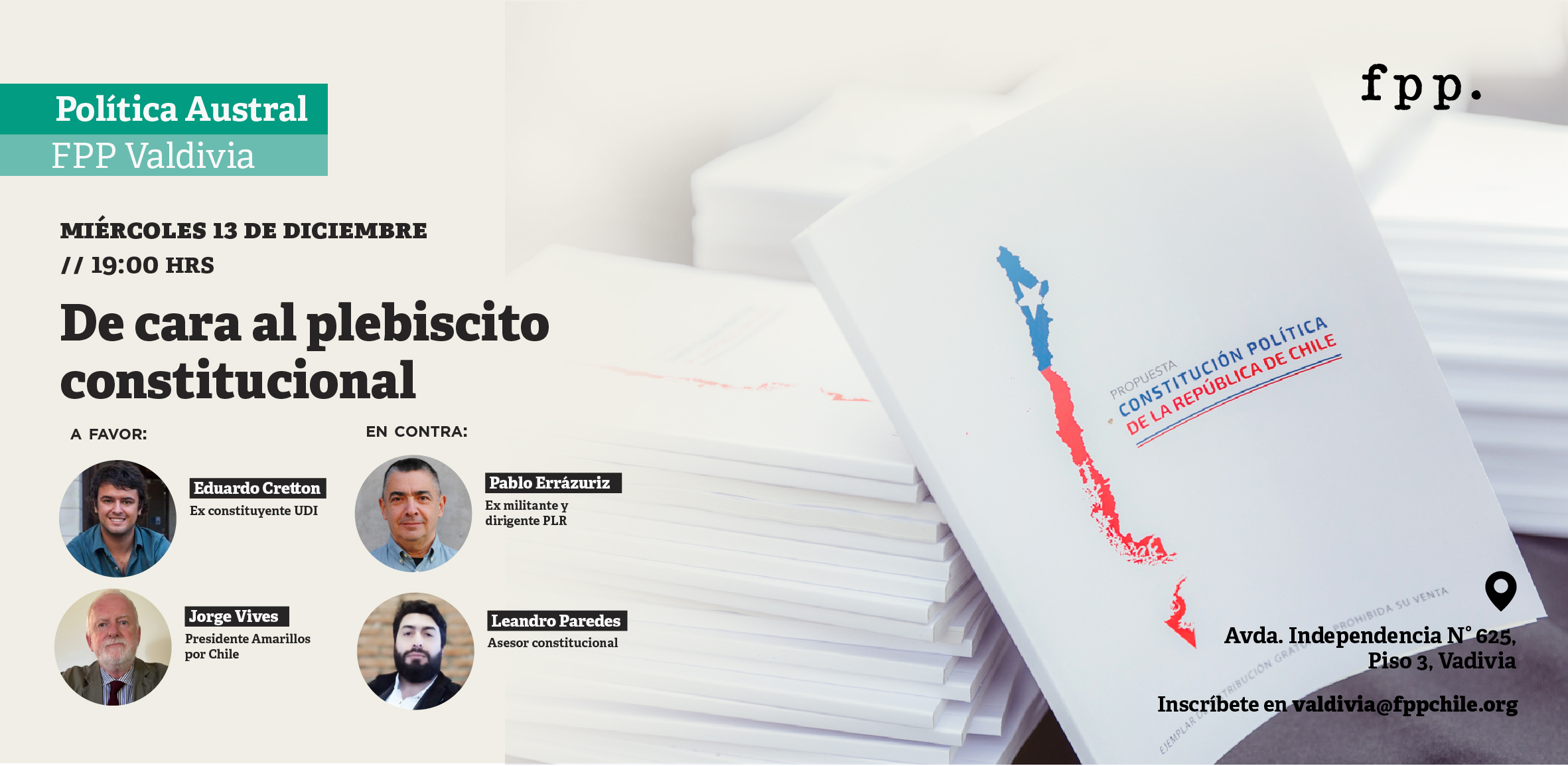 FPP Valdivia | Política Austral: De cara al plebiscito constitucional