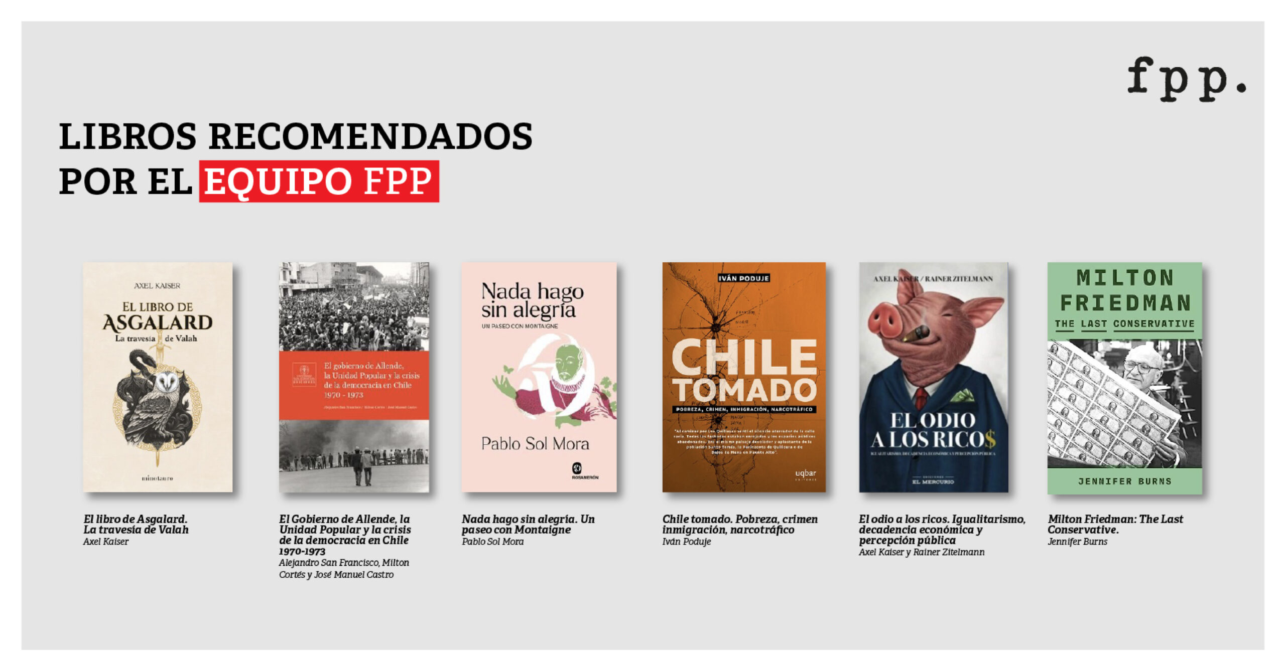 Libros recomendados por el Equipo FPP