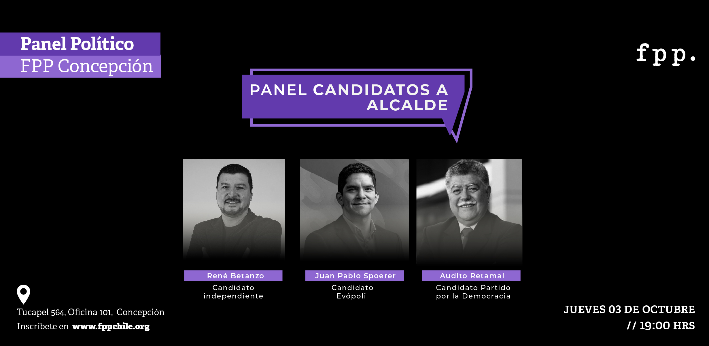 FPP Concepción | Panel candidatos a alcalde