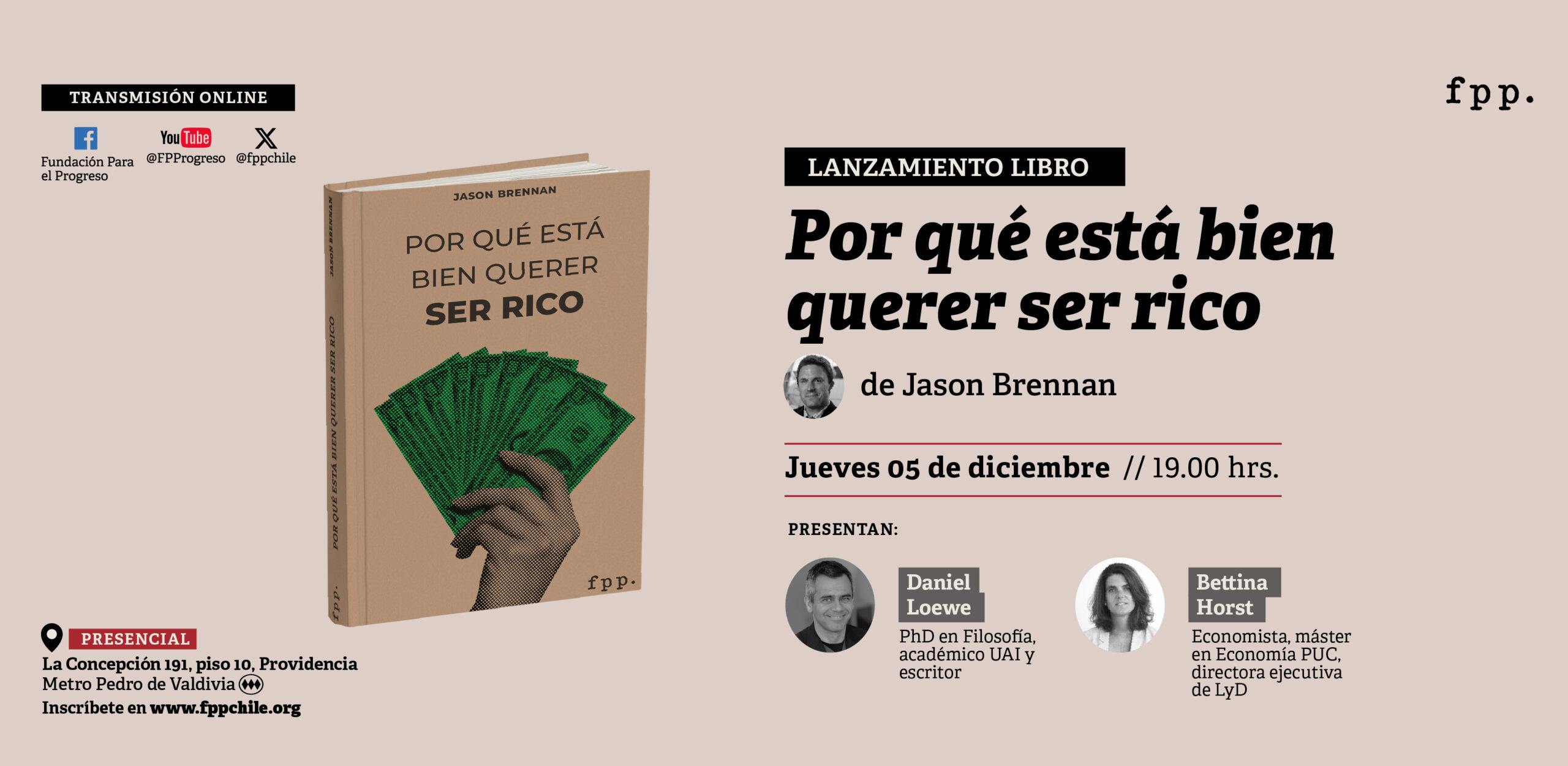 Lanzamiento libro: «Por qué está bien querer ser rico»