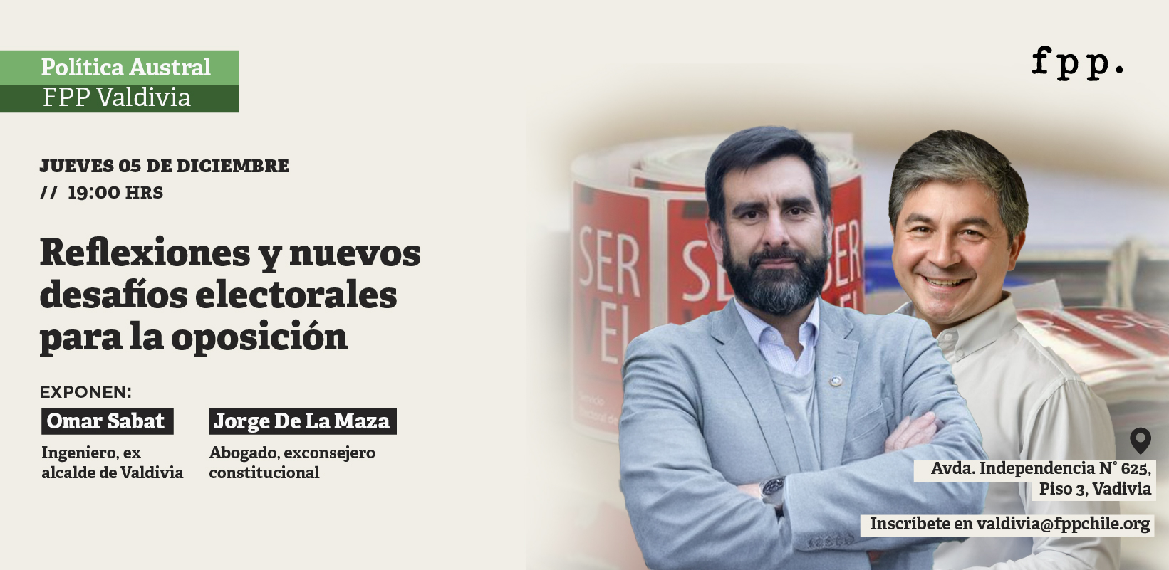 FPP Valdivia | Política Austral: Reflexiones electorales y los nuevos desafíos electorales para la oposición