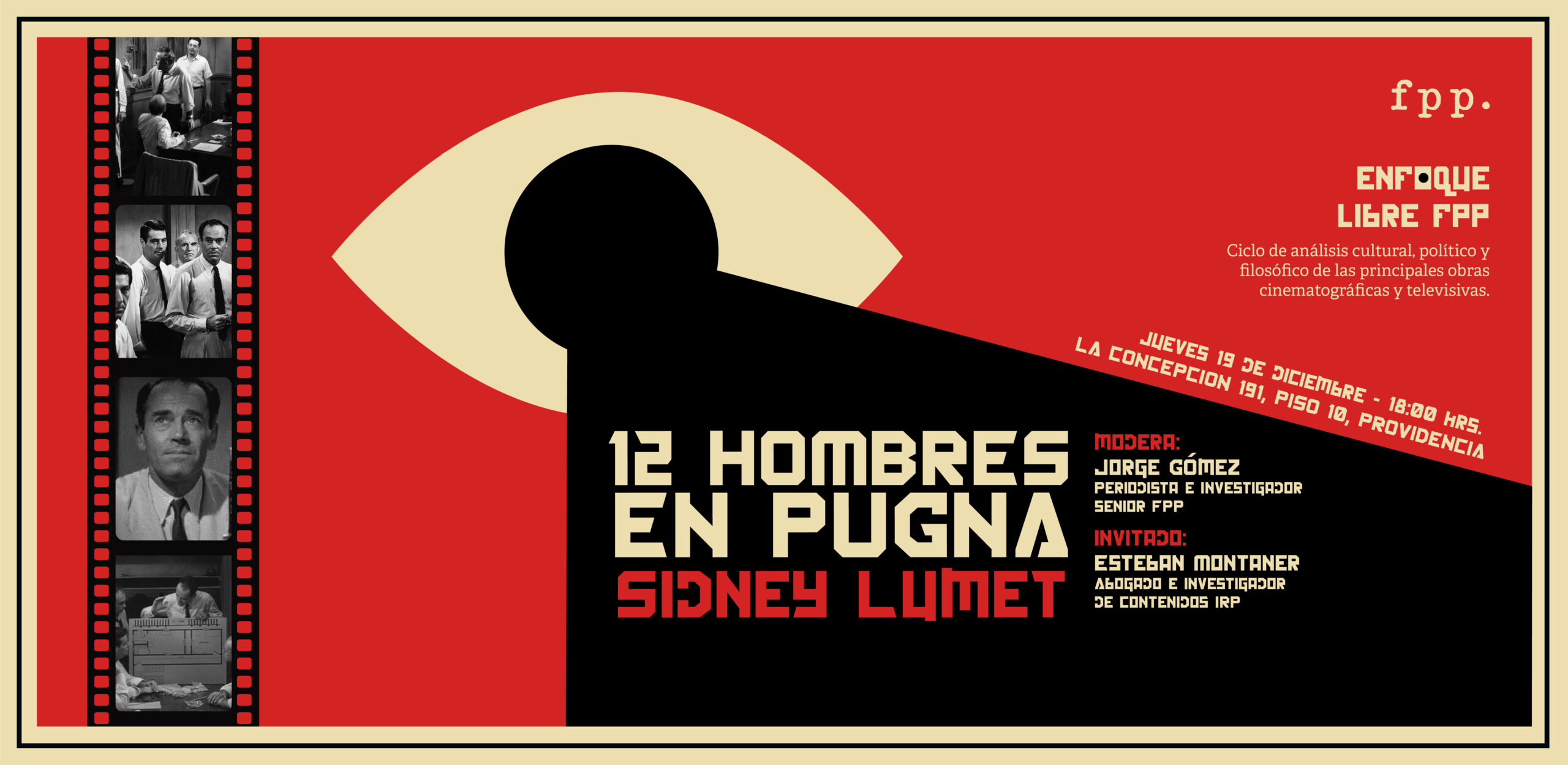 Ciclo de cine | Enfoque Libre FPP : «Doce hombres en pugna»