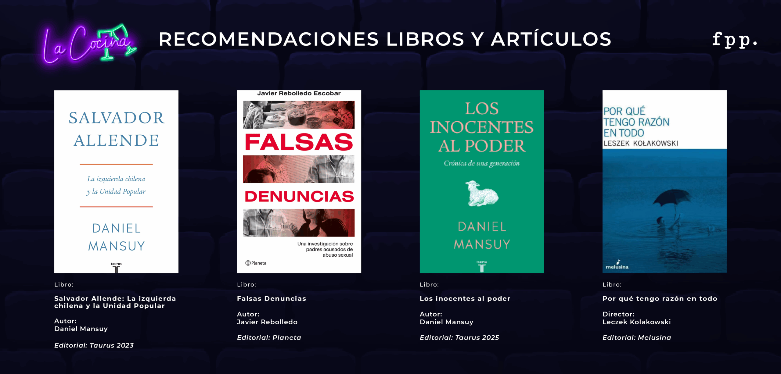 Recomendaciones de libros y películas del mes de agosto 2025