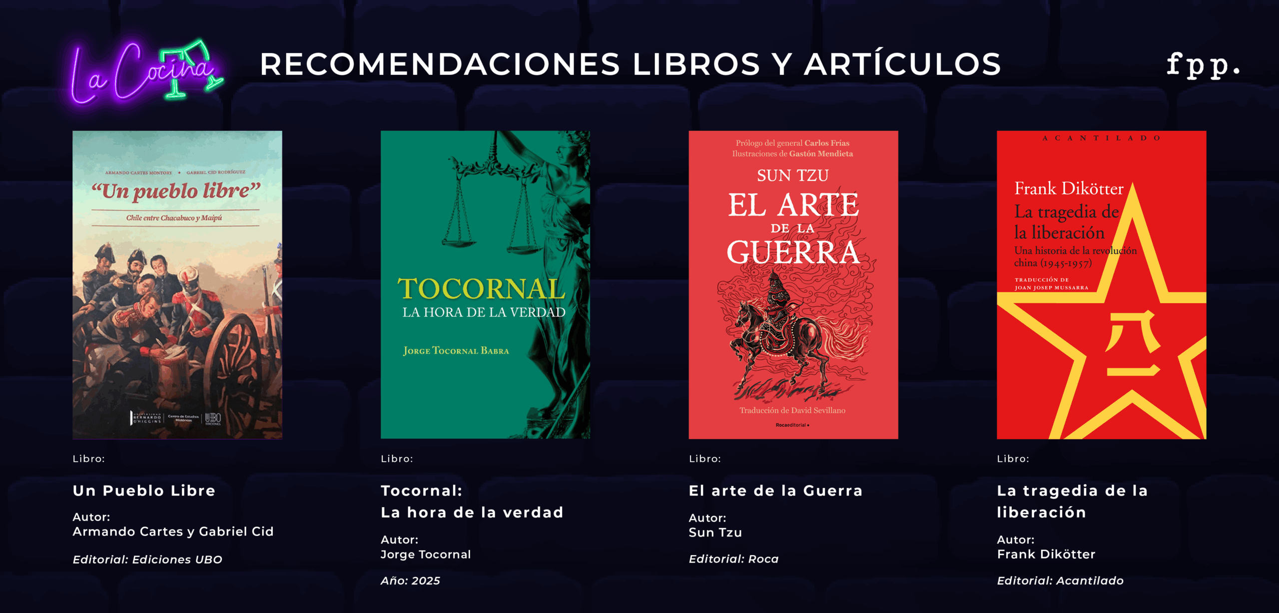 Recomendaciones de libros y artículos del mes de septiembre 2025