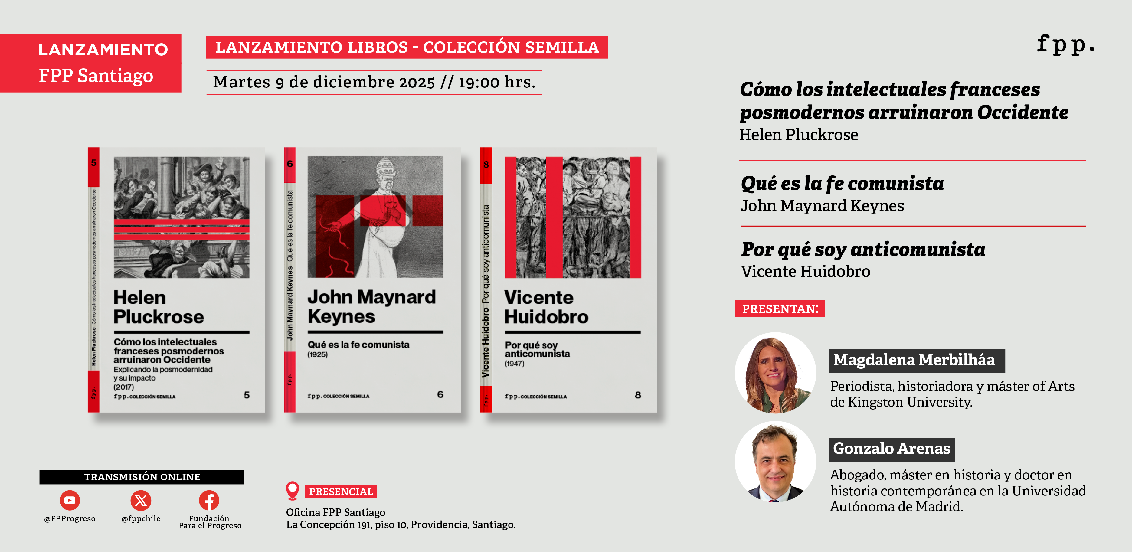 Lanzamiento nuevos libros colección Semilla: «Qué es la fe comunista», «Por qué soy anticomunista» y «Cómo los intelectuales franceses posmodernos arruinaron Occidente»    