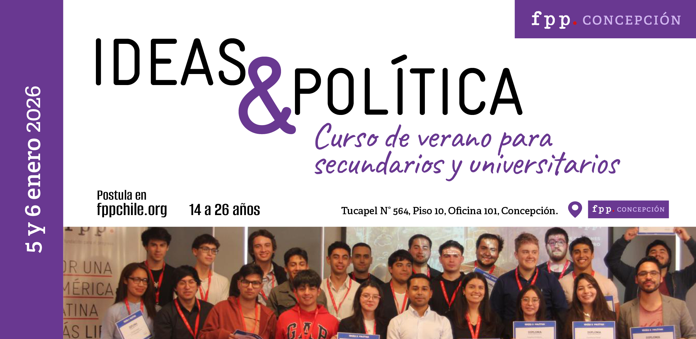 FPP Concepción | Ideas & Política: curso de verano 2026 ¡postulaciones abiertas!
