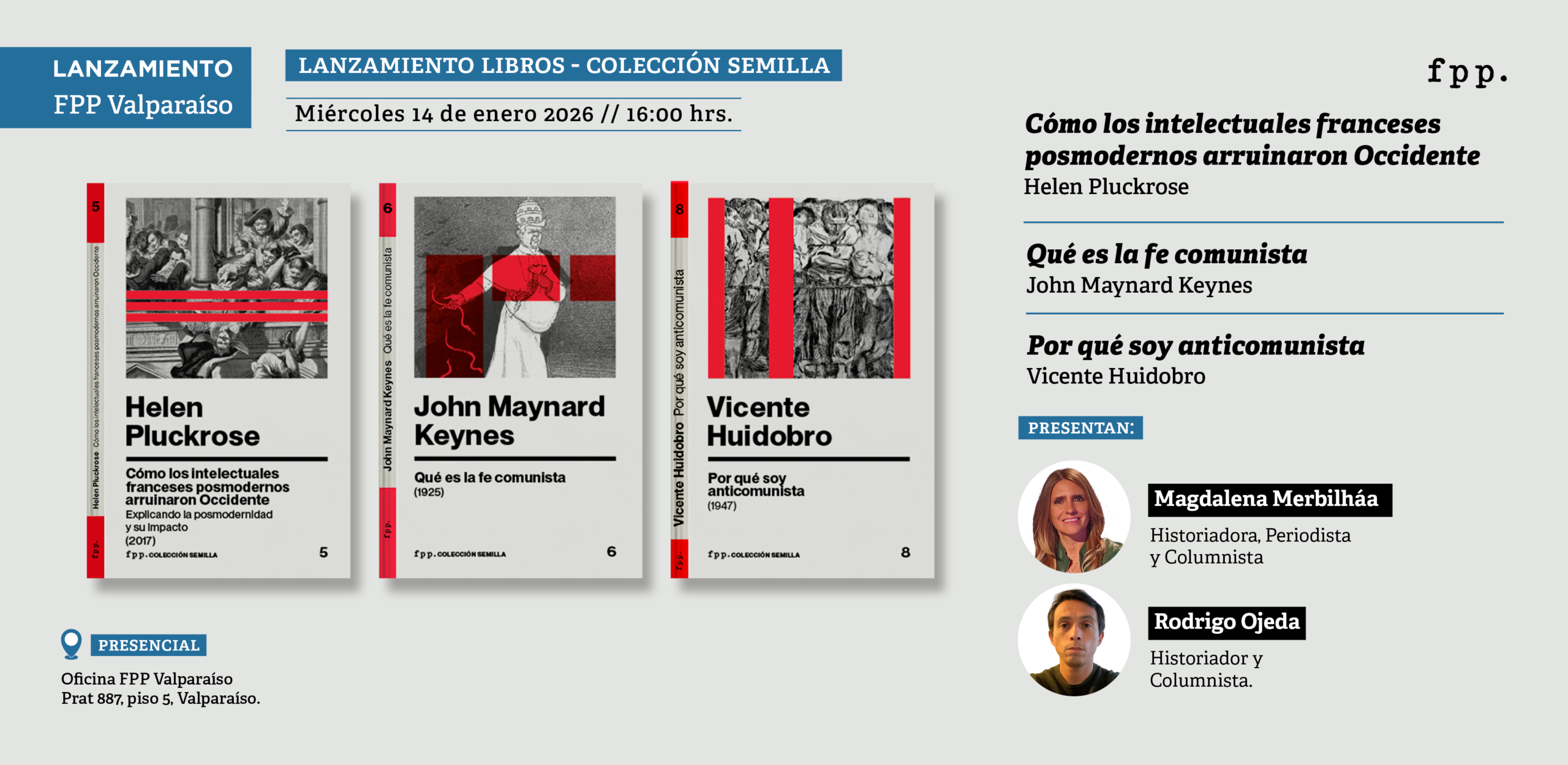 FPP Valparaíso | Lanzamiento nuevos libros colección Semilla