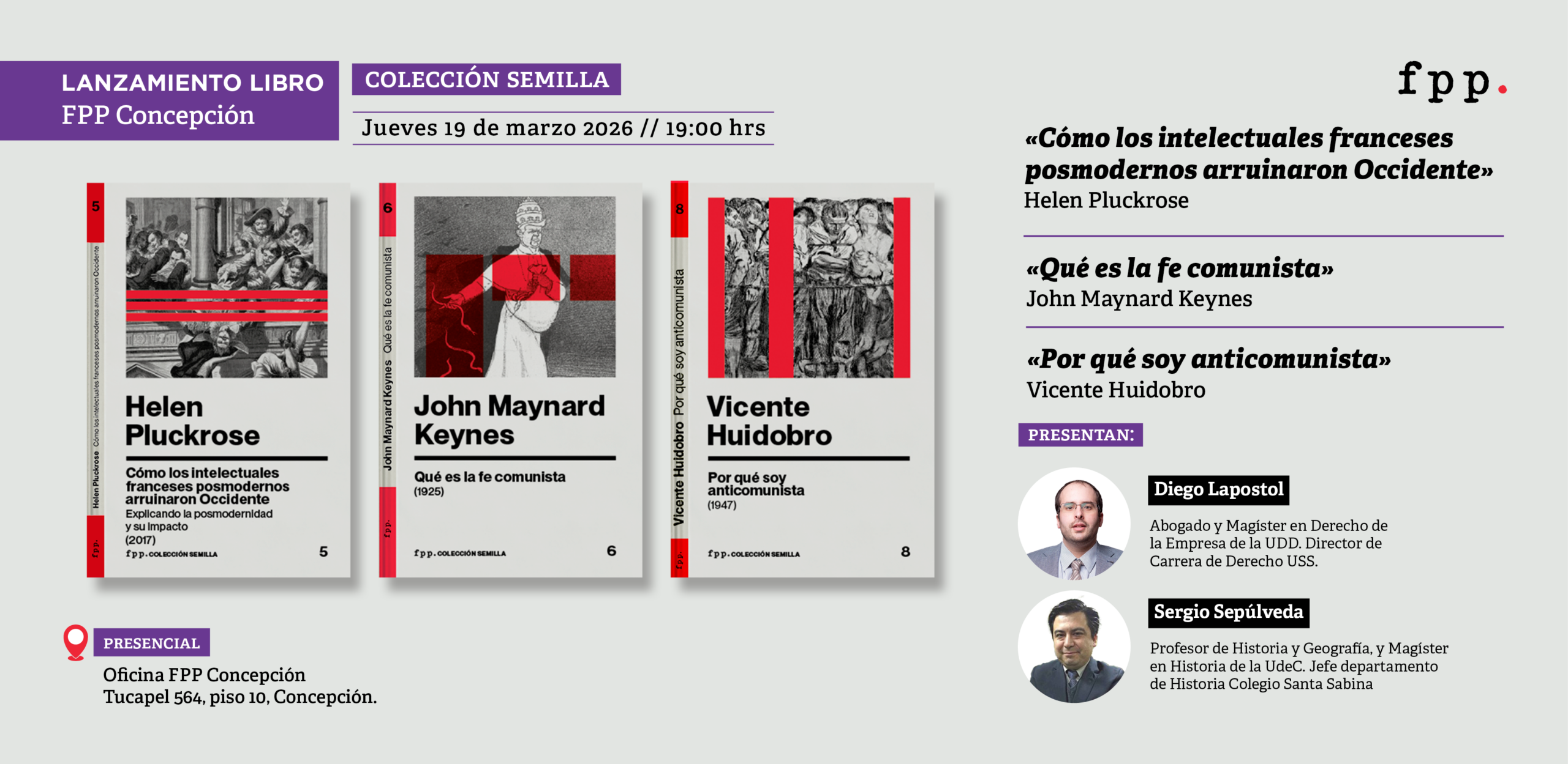 FPP Concepción | Lanzamiento nuevos ensayos Colección «Semilla»