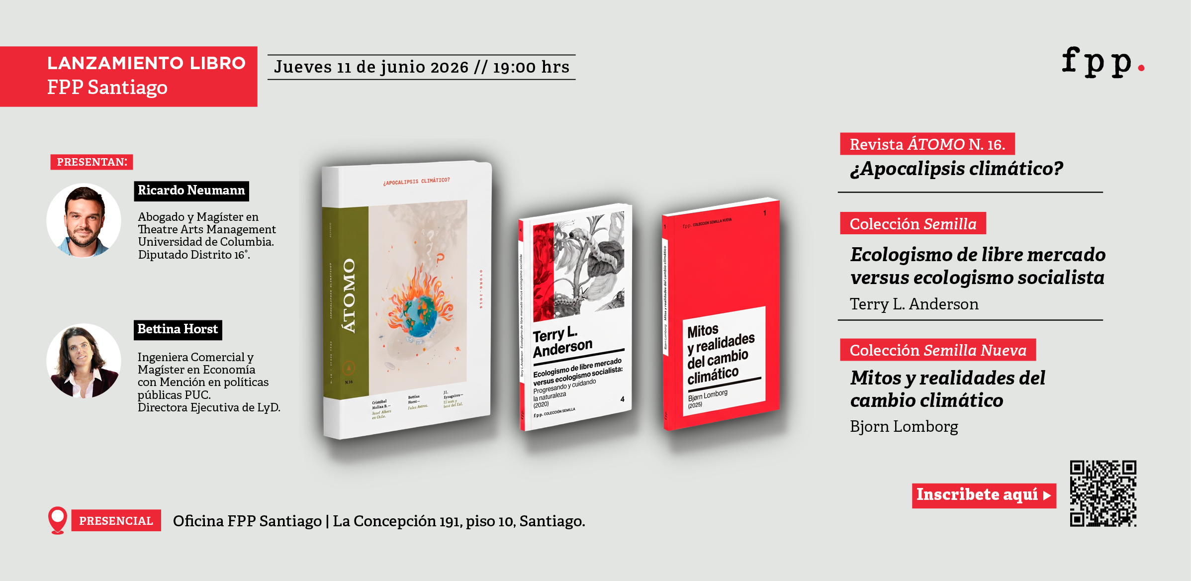 Lanzamiento libros: ÁTOMO N.16. «¿Apocalipsis climático?», «Ecología de libre mercado versus ecologismo socialista» y «Mitos y realidades del cambio climático»