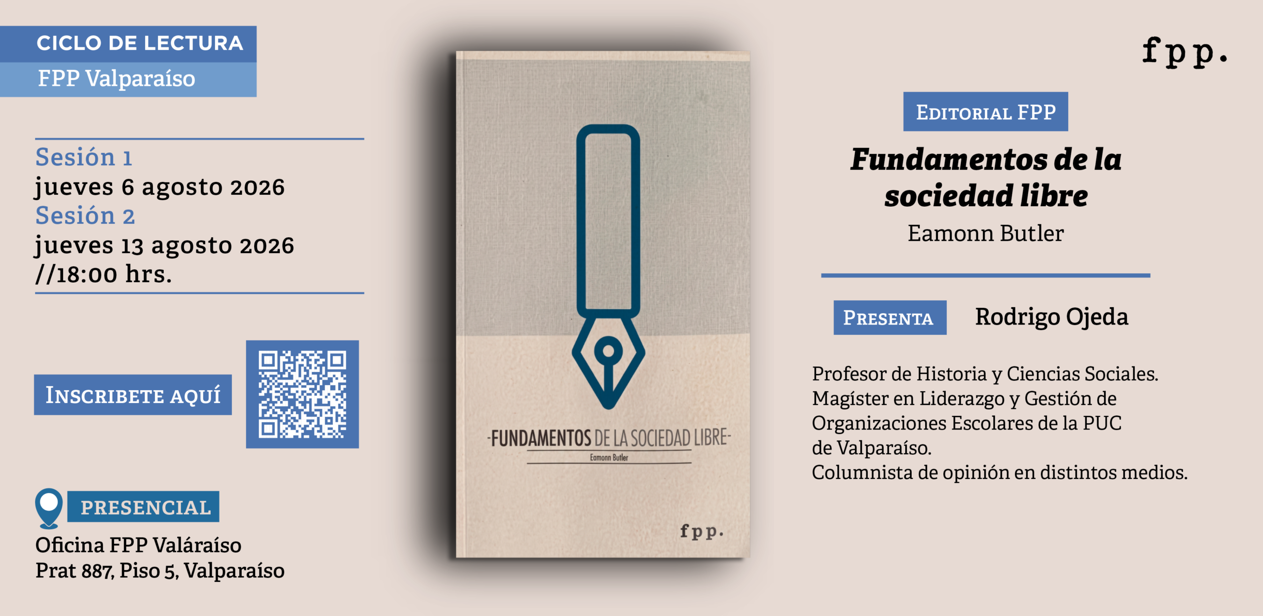 FPP Valparaíso | Ciclo de lectura: «Fundamentos de la sociedad libre» de Eamonn Butler 