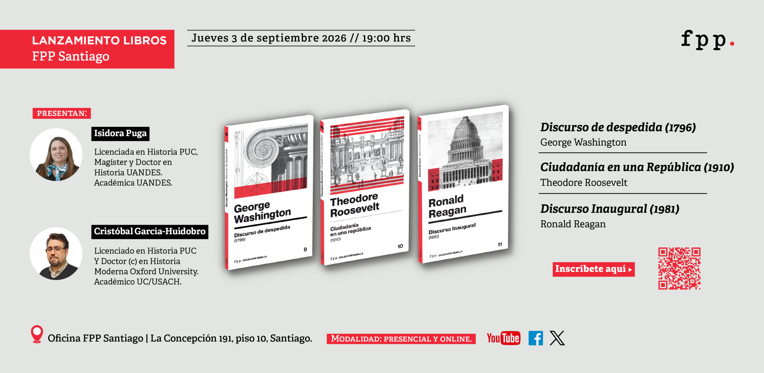 Lanzamiento | Reagan, Washington y Roosevelt, nuevos libros de sus ideas y discursos