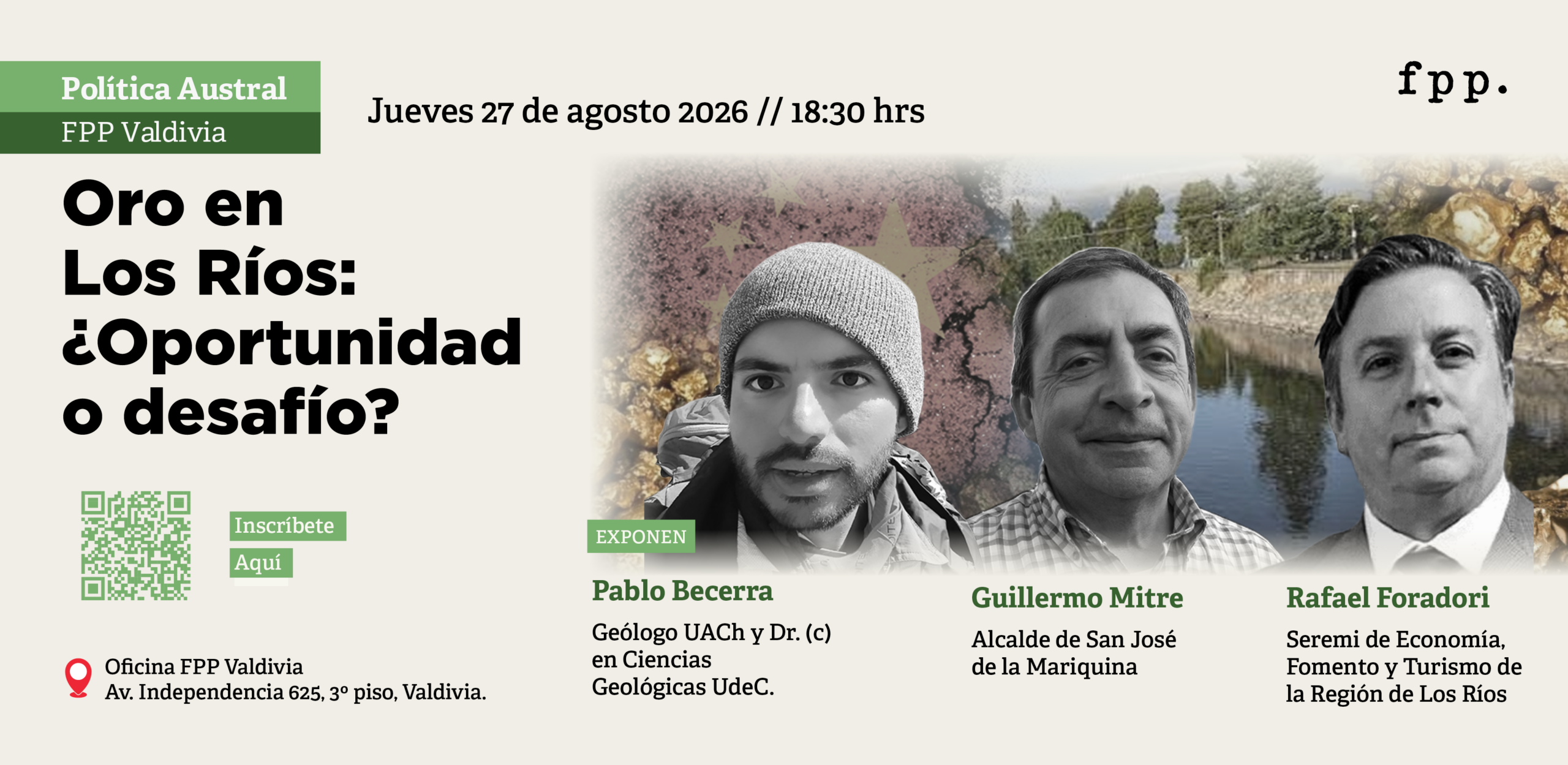 FPP Valdivia | Política Austral: Oro en Los Ríos.¿Oportunidad o desafío?