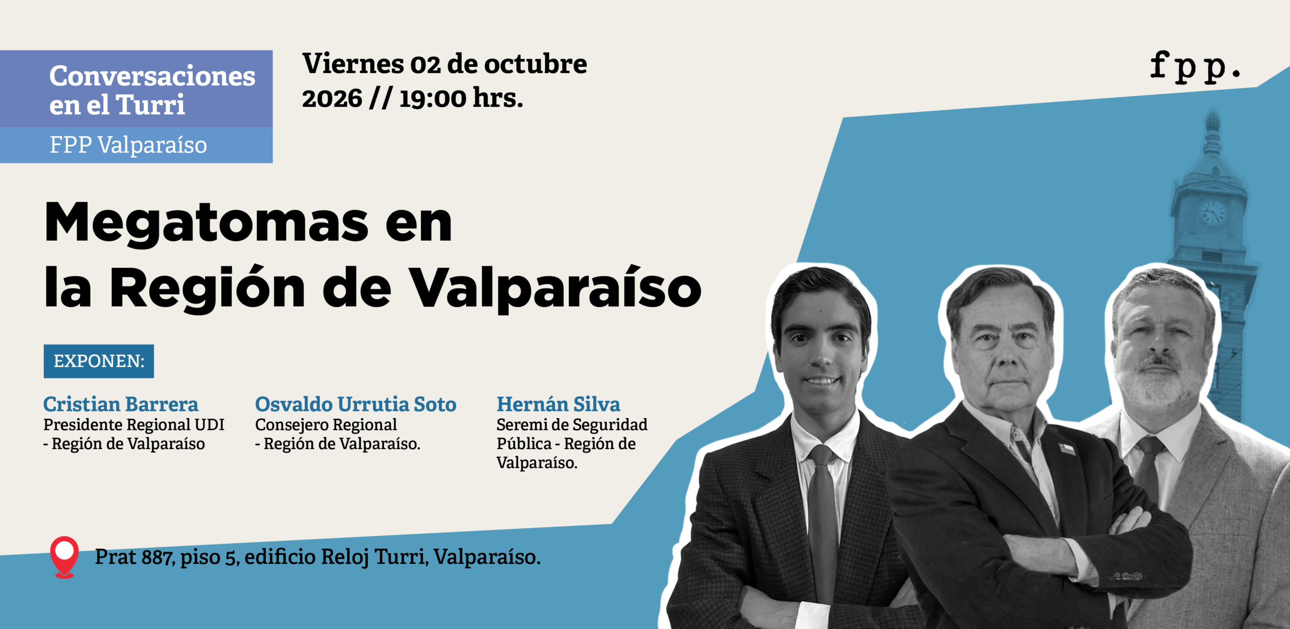FPP Valparaíso | Conversaciones en el Turri: Megatomas en la región de Valparaíso