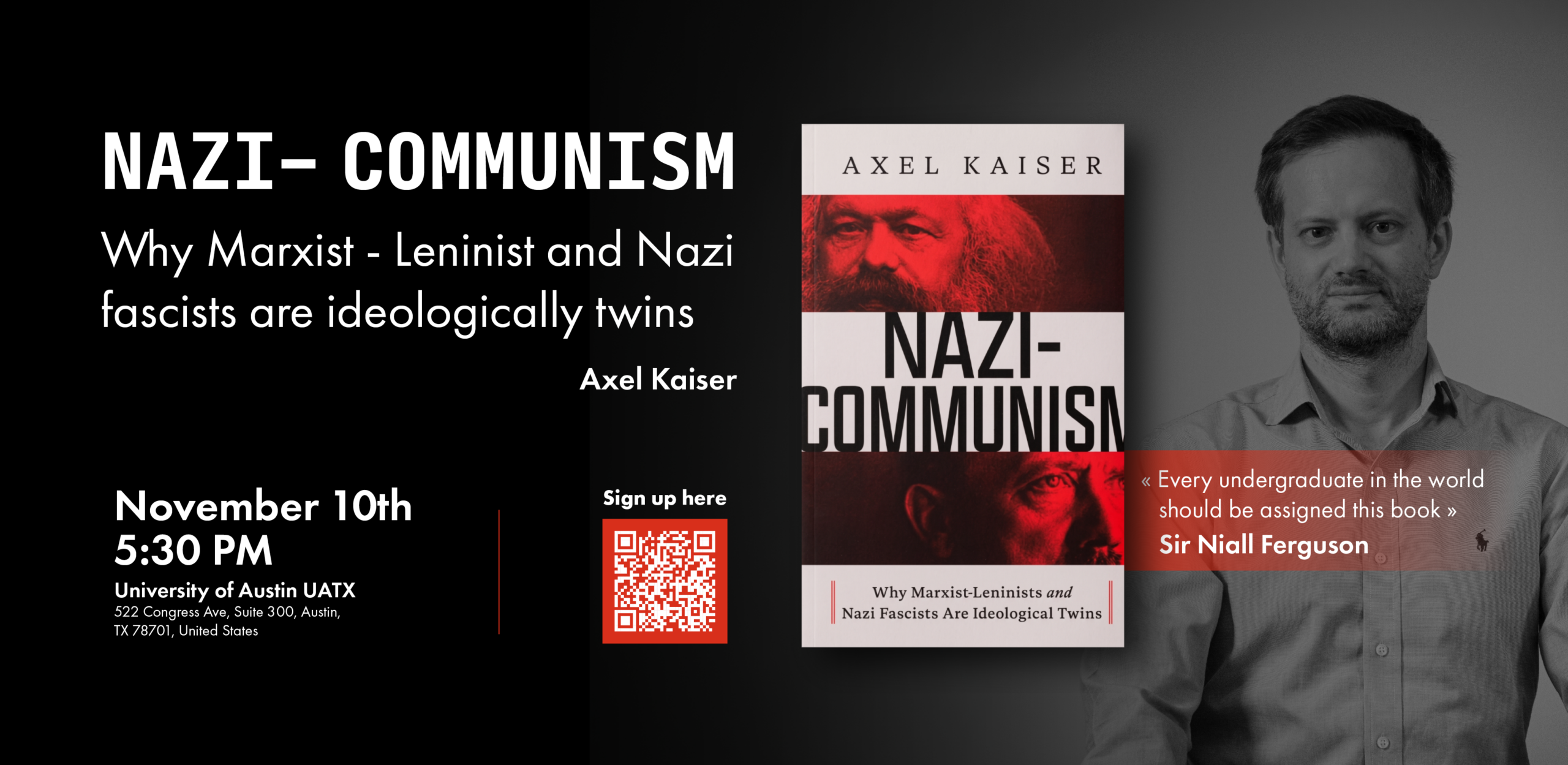 Axel Kaiser presenta su libro «Nazi-Communism» en Estados Unidos